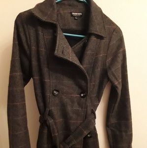 Gray Plaid Coat